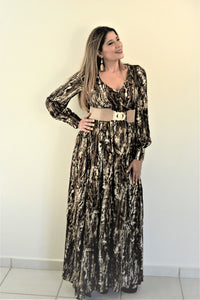 Flowy Satin Maxi Dress / Vestido largo satinado con fluidez