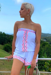 Dahila Strapless Beach romper